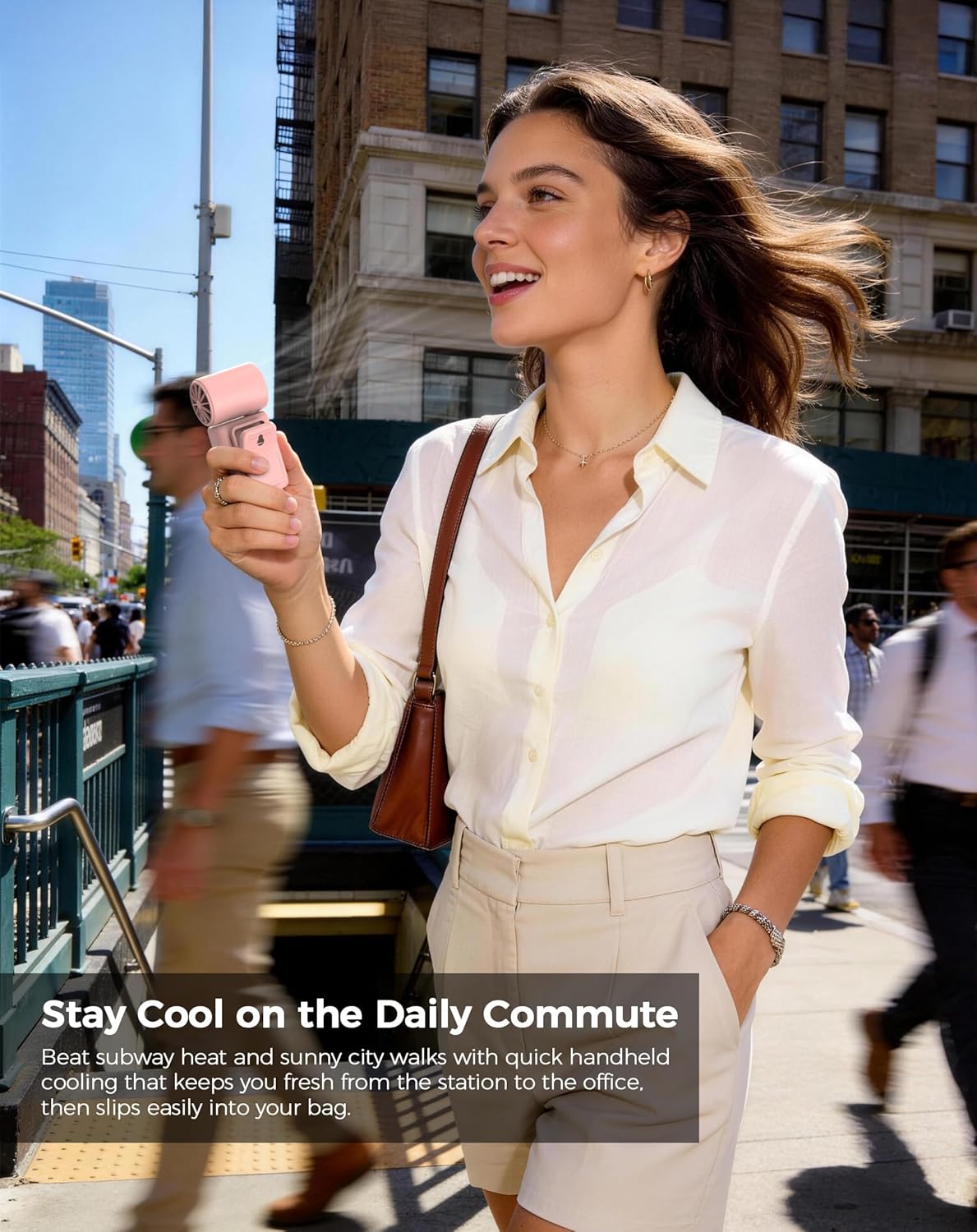 Hotsales Clip-On Portable Fan for Strollers, Handheld Turbo Fan for Travel | Small But Mighty Mini Fan, Detachable 360° Rotating Clip, LED Display, Rechargeable, Summer Outings, Gifts For Women And Men