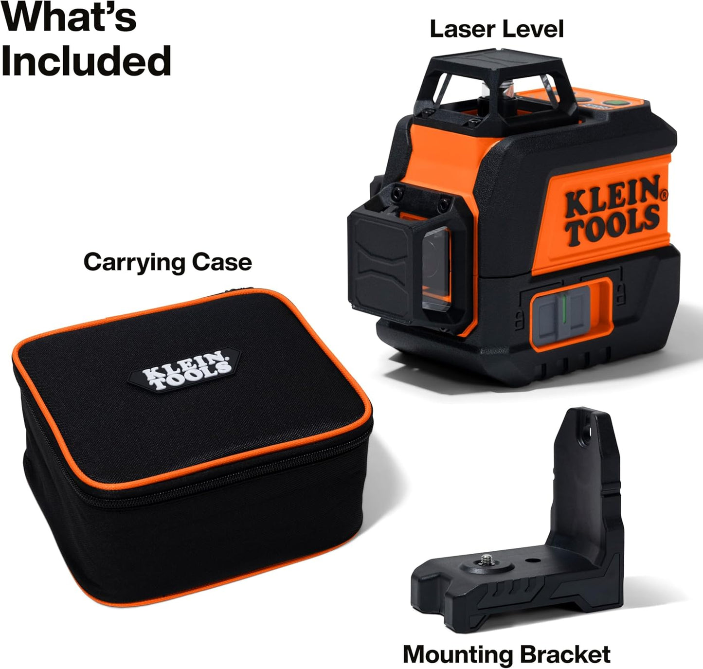 Klein Tools 93CPLG Compact Self-Leveling Laser Level, Bright Green Cross Line 360-Degree Laser Planes, Class 2 ≤ 1mW, Rechargeable, Magnetic Mount
