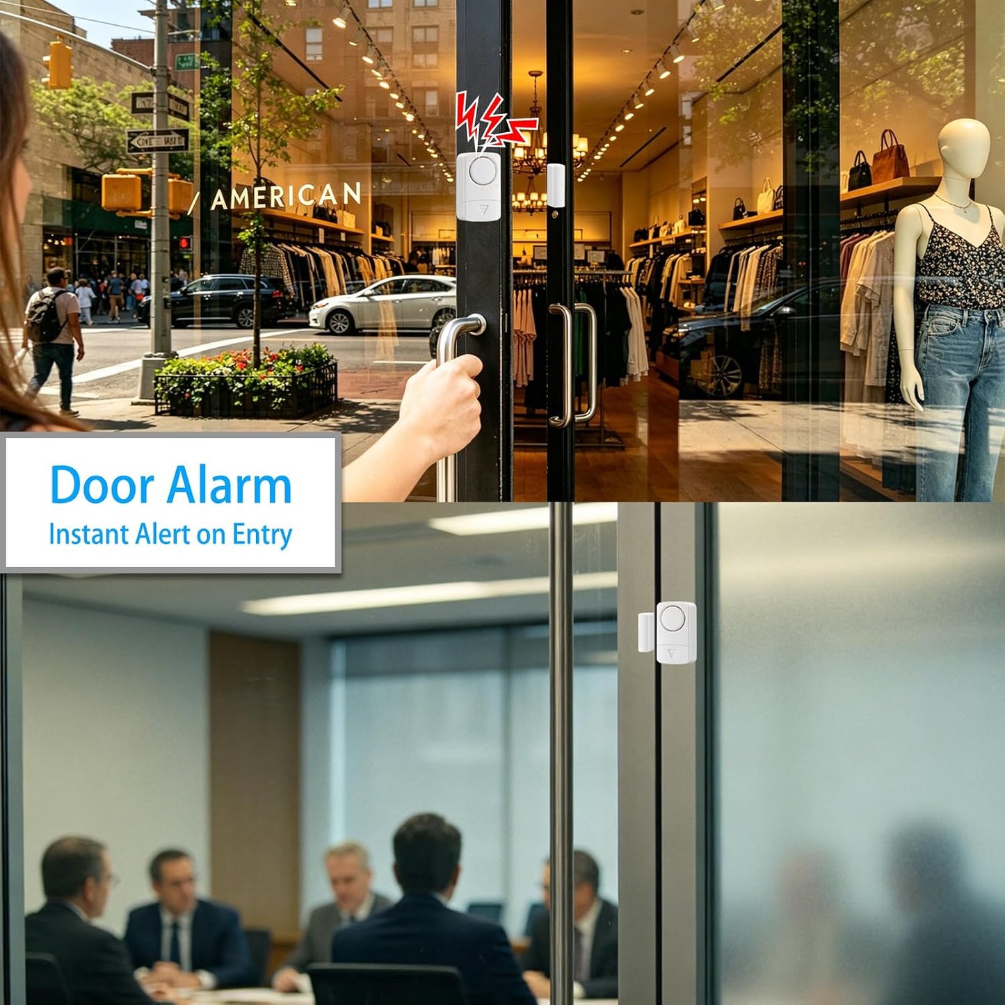 Window Door Alarm, 120db Door Alarm for Kids Safety, Door Window Sensor for Home Security