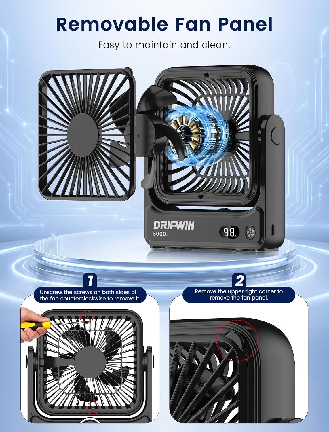 Magnetic Cruise Approved Fan, 5000mAh Ultra-Slim Travel Fan Rechargeable, 4-Speed, Hook Design, Portable Fan for Cruise Ship Cabin, Bedroom Sleeping, Camping, Travel & Cruise Essentials 2026