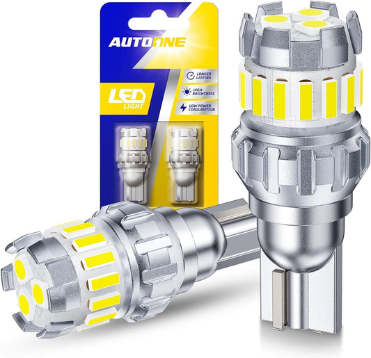 AUTOONE 921 912 LED Bulbs 6500K White, Strobe Flashing LED Reverse Lights, Super Bright T15 906 922 W16W LED Bulb Blinking for Backup Light Running Lights, Pack of 2