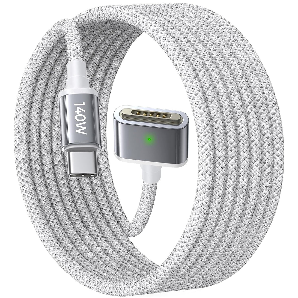 LISEN MacBook Charger USB-C to Magnetic 3 Cable (6.6FT) for M4/M3/M2 MacBook Pro Air M5 Charger, 140W Magnetic Safe 3 Cable Computer Laptop Cord for Pro (16"/14" 2026-2021) Air (15''/13'' 2026-2022)