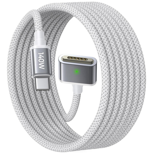 LISEN MacBook Charger USB-C to Magnetic 3 Cable (6.6FT) for M4/M3/M2 MacBook Pro Air M5 Charger, 140W Magnetic Safe 3 Cable Computer Laptop Cord for Pro (16"/14" 2026-2021) Air (15''/13'' 2026-2022)