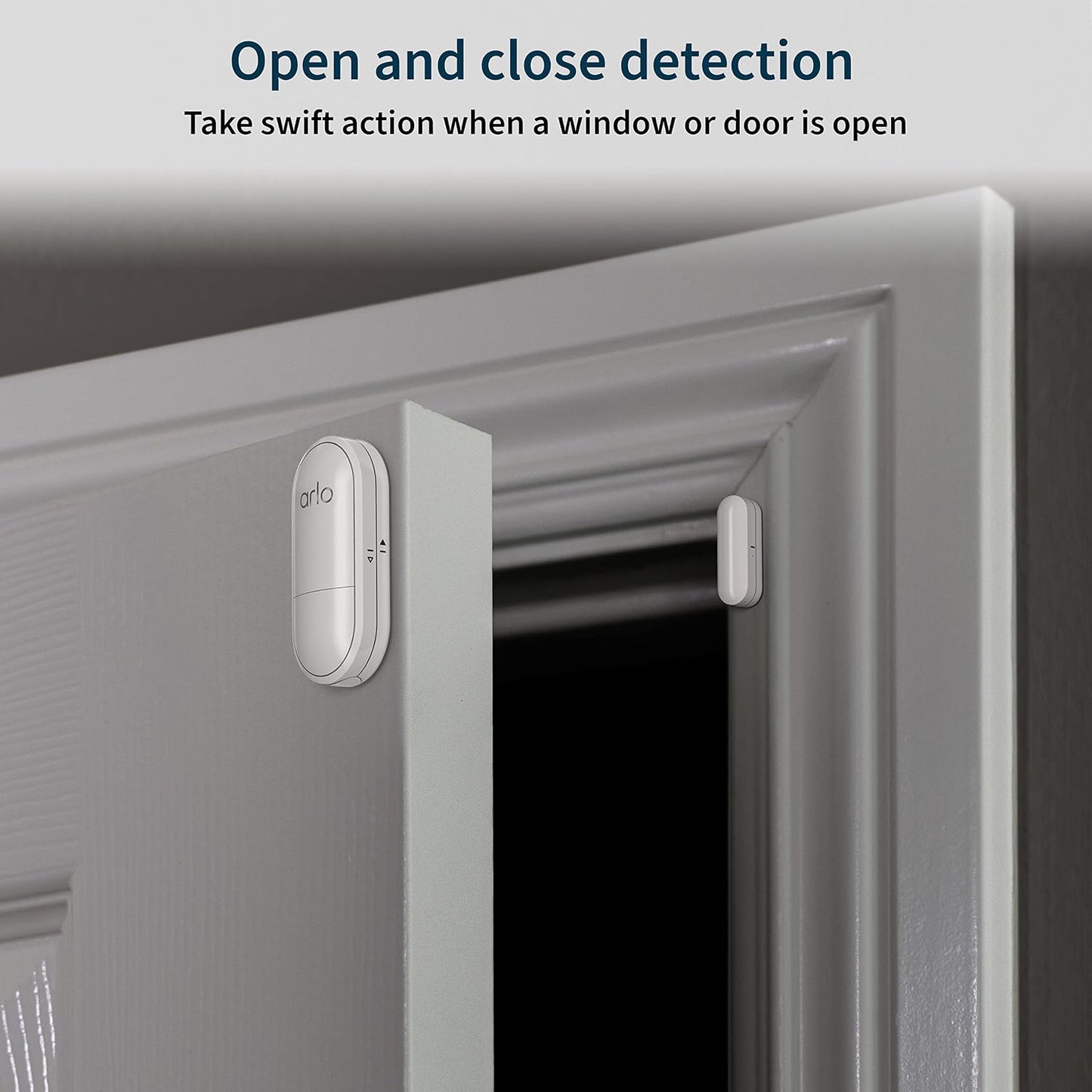 Arlo All-in-One Sensor - 8 in 1 with Open/Close Detection, Motion Sensor, Water Leak Detection, Freeze Detection, Tilt Detection, Smoke Alarm Listening, CO Alarm Listening - 1 Pack, Add-On, MS1001