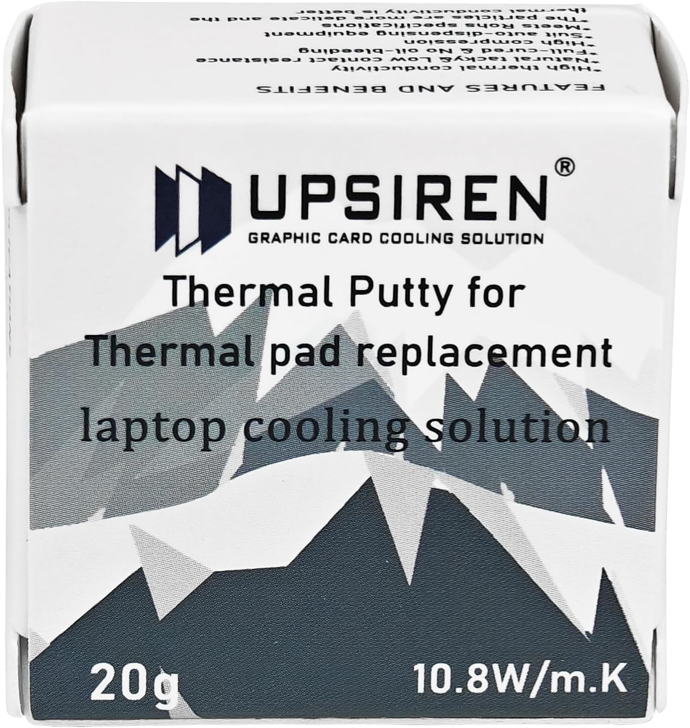 UTP-4 Ultra Thin 10.8w/mk Thermal Putty for Laptop Cooling,Thermal Pad Replacement High Performance (20g)