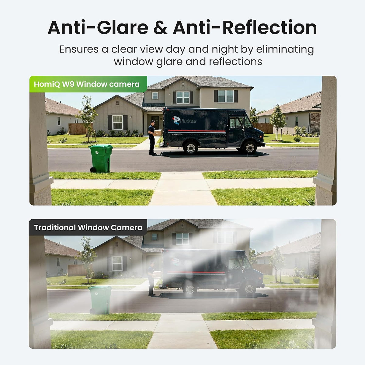 Window Security Camera 2K, Indoor WiFi Cameras 2.4GHz/5GHz, 2 Pack with Colorvue AI Color Night Vision, Person Detection with Auto-Focus, 24/7 Recording Compatible with Alexa & Google Home