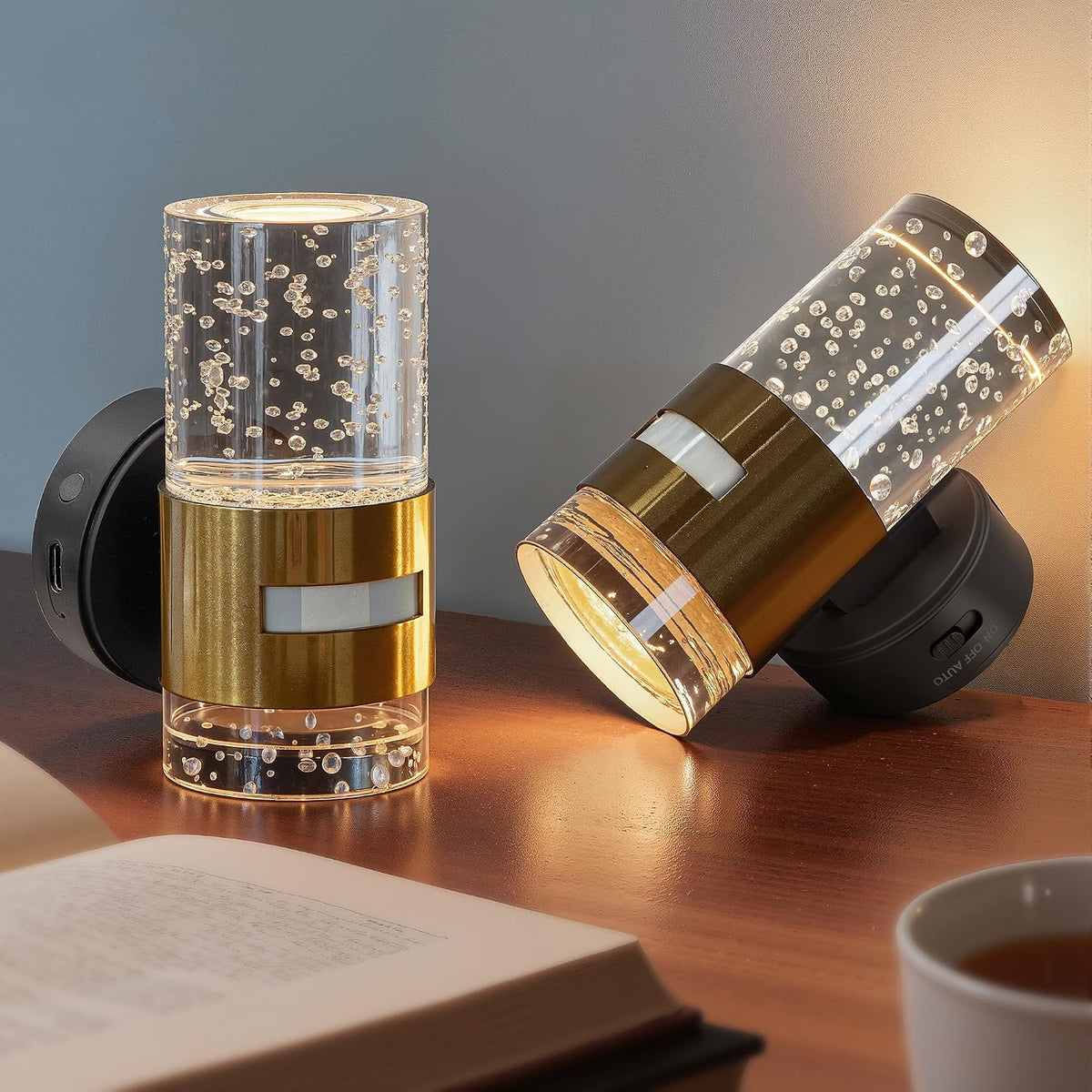 L LOHAS LED Motion Sensor Night Light, Wireless Rechargeable Nightligh