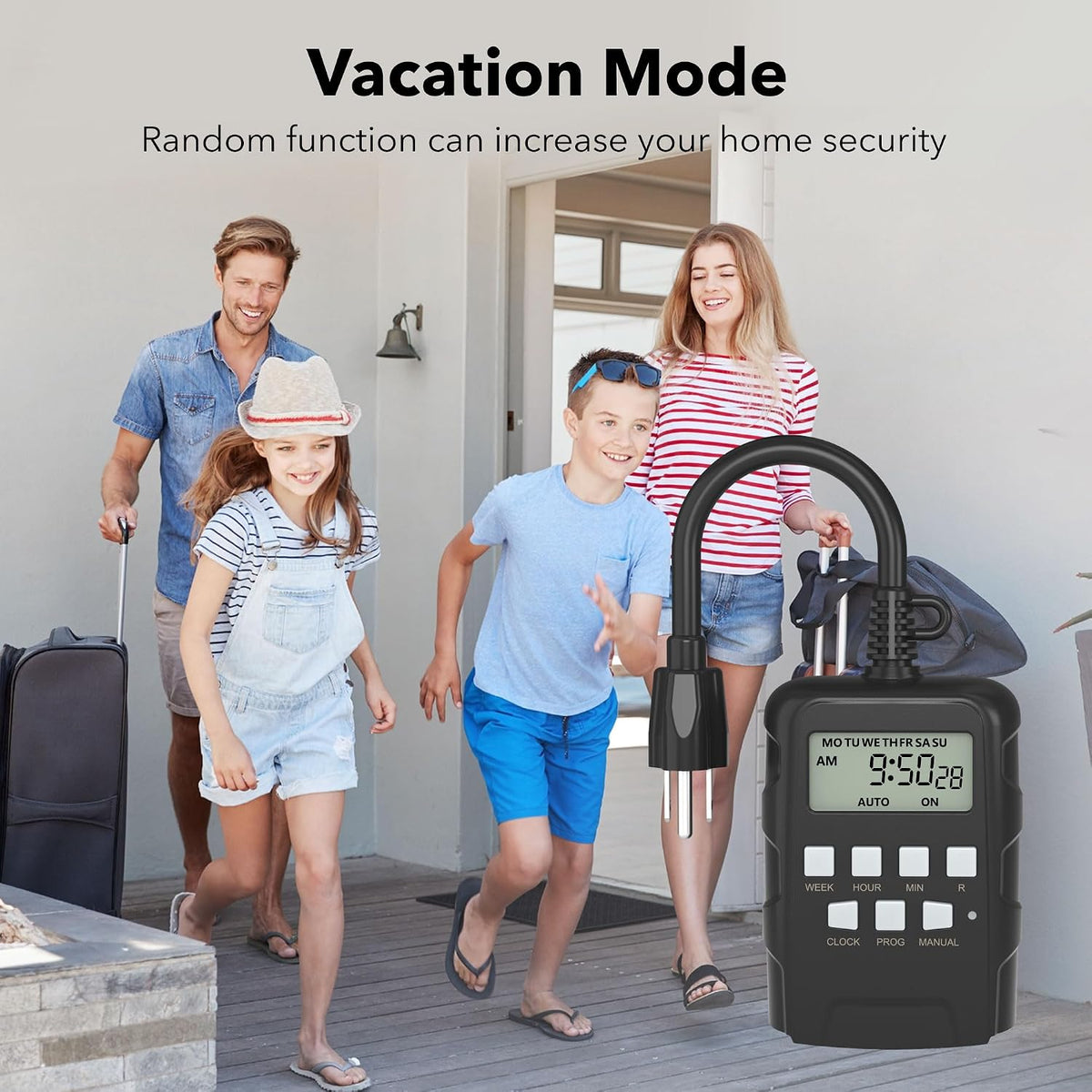 BN-LINK Outdoor 7-Day Programmable Timer Outlet, 2 Outlets