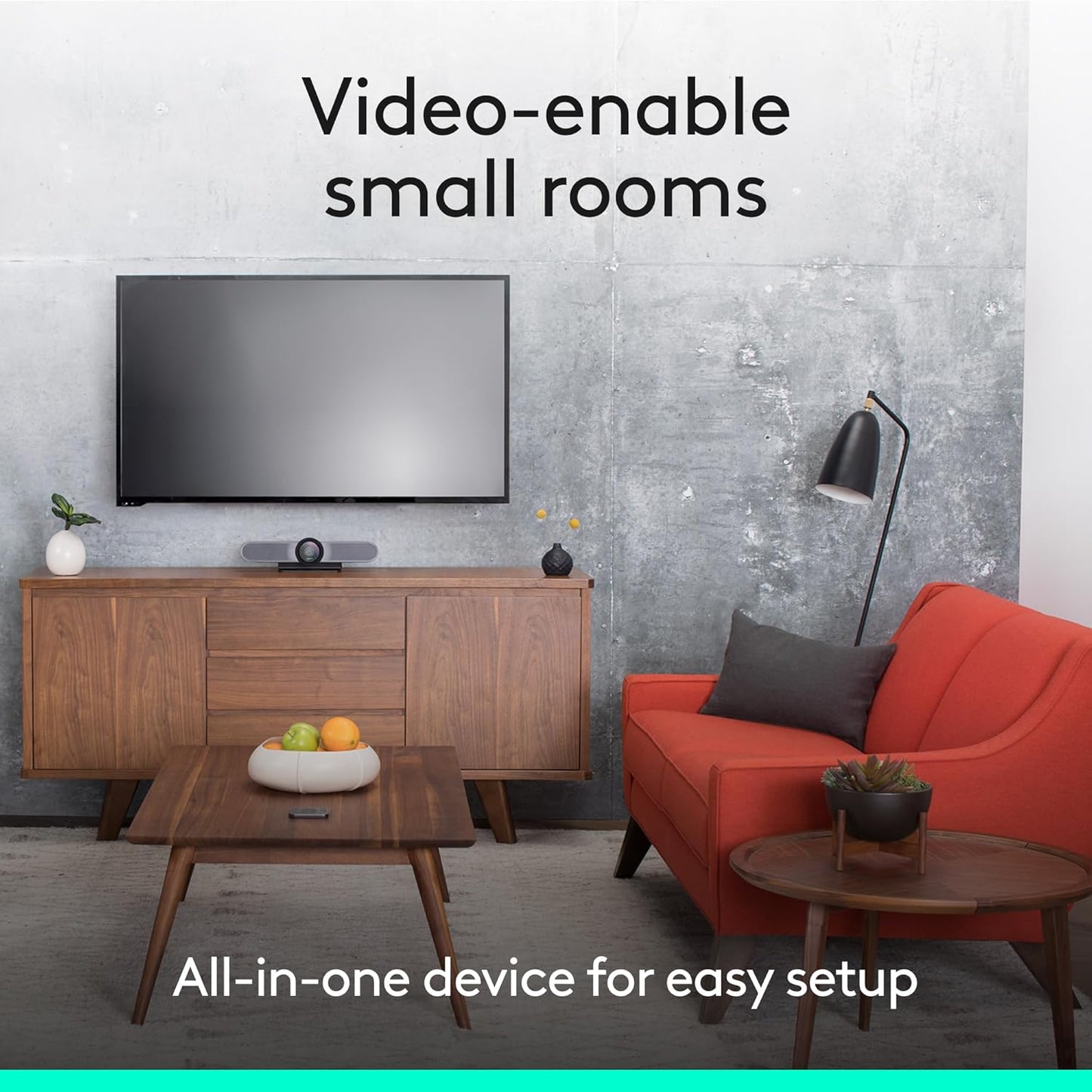 Logitech MeetUp Video Conferencing System 4K 3 Microphones - Black | 1080p/720p, 3 microphones, adjustable speakers, wide field of view 120°, PC/Mac/laptop/MacBook/tablet compatible