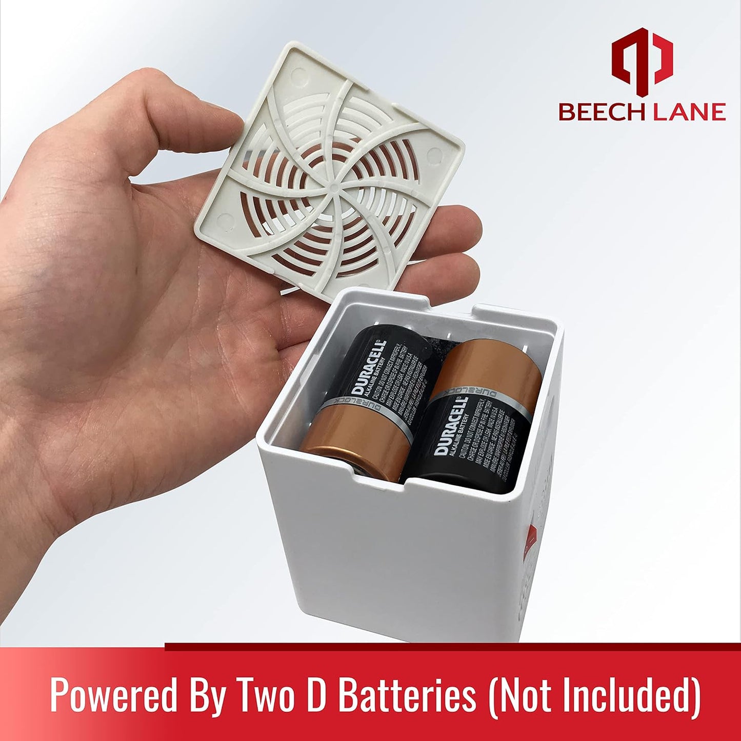 Beech Lane RV Fridge Fan, Patented, High Power 3,000 RPM Motor, Easy On and Off Switch, Multiple Side Vents Increase Airflow, Durable Construction, Helps Circulate Refrigerator Air (Natural)