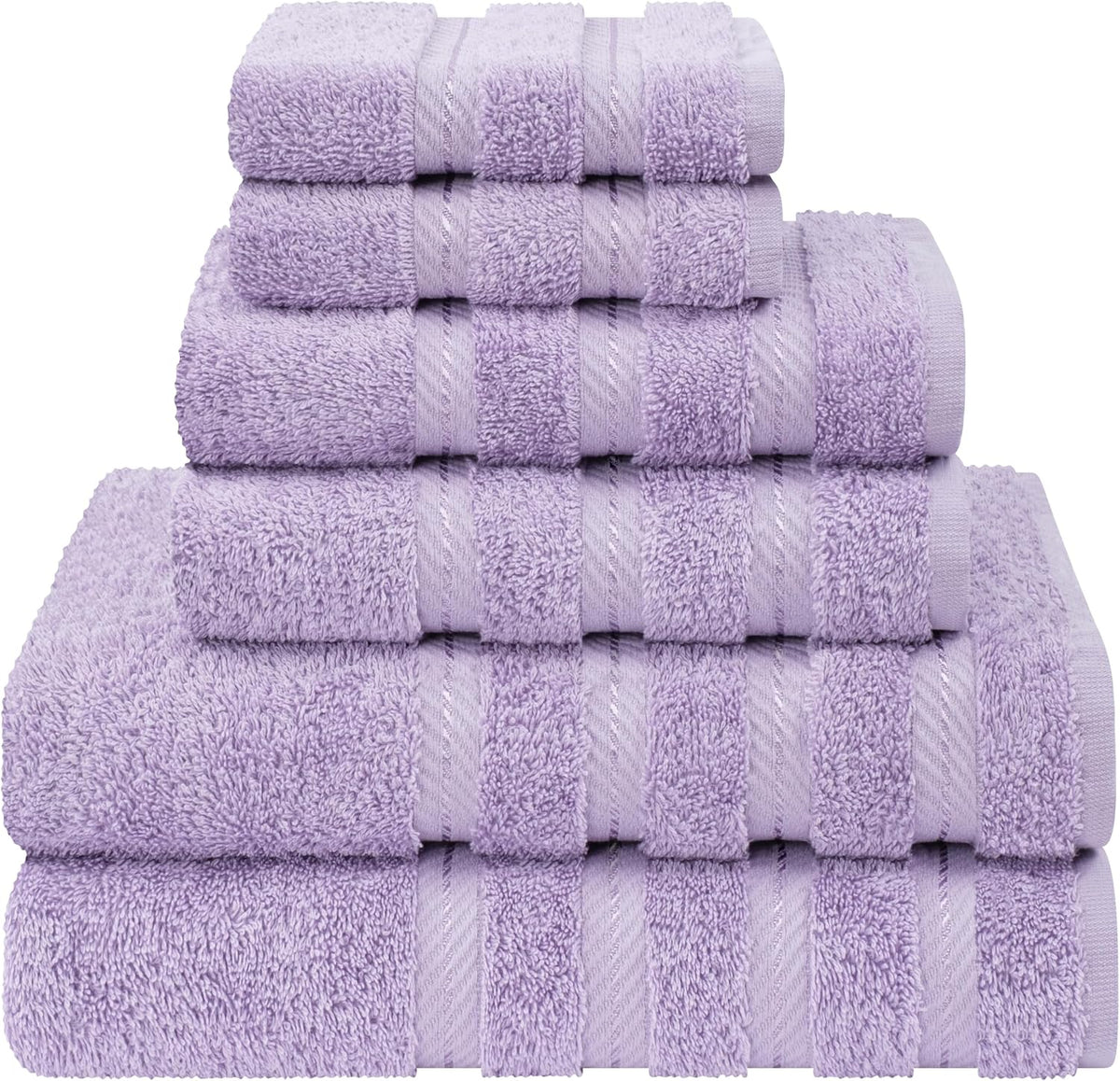 American Soft Linen 100% Cotton Luxury Turkish Towels, 6 Piece Towel Set