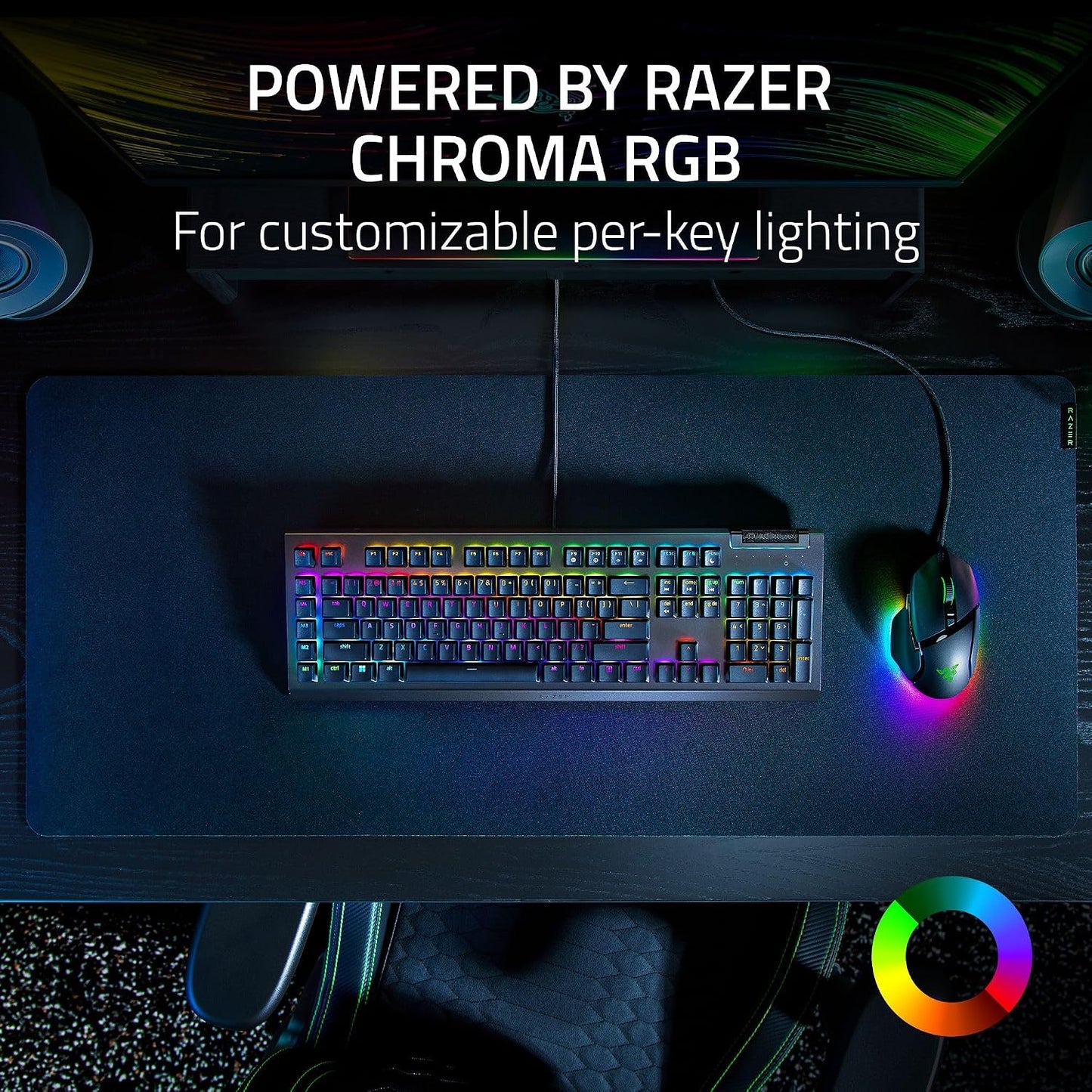 Razer BlackWidow V4 X Mechanical Gaming Keyboard, Yellow Switches, Black | Linear & Silent Switches, 6 Dedicated Macro Keys, Chroma RGB, Doubleshot ABS Keycaps, Roller & Media Controls, Snap Tap