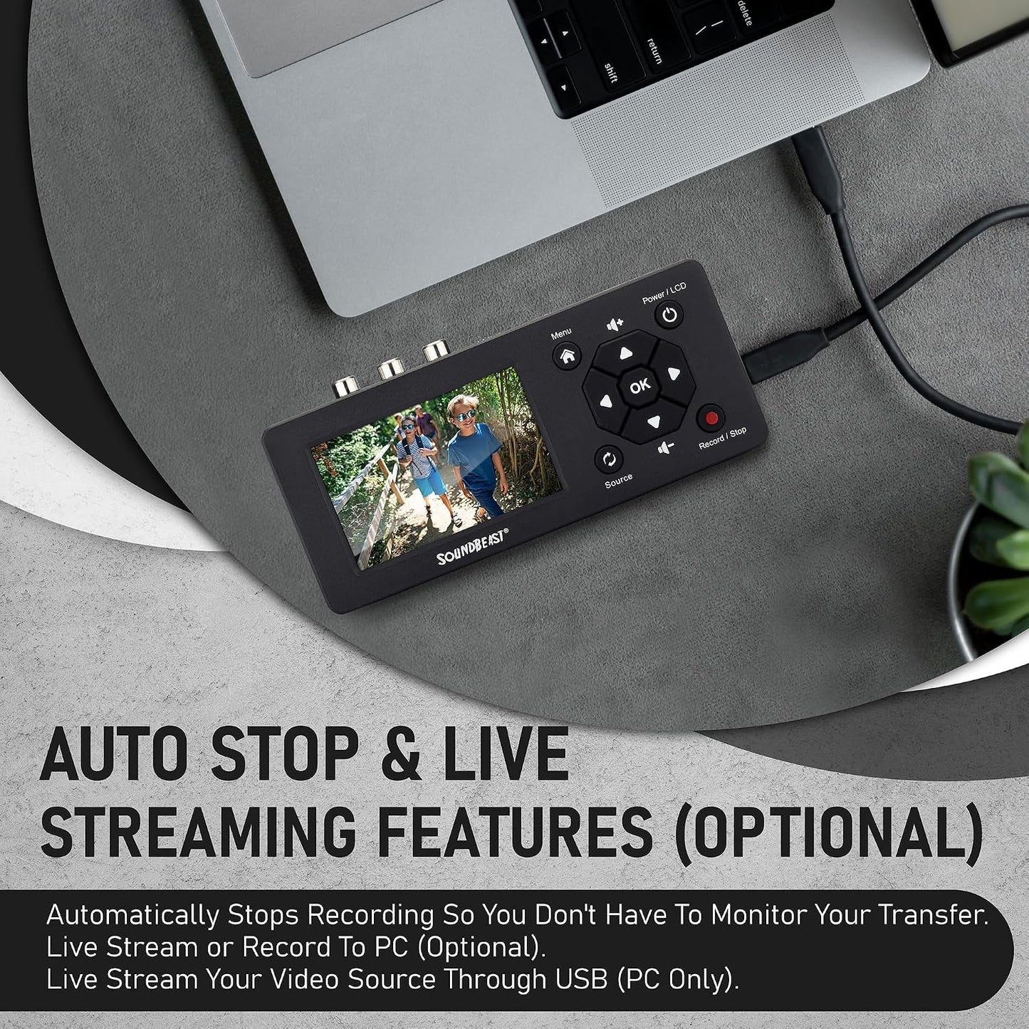 SoundBeast Video Capture Box 2.0 - Record Video & Audio from VCR, VHS, AV, RCA, S-Video, Hi8, Camcorder, DVD, Cassette Tape Players, Stereos, Turntables