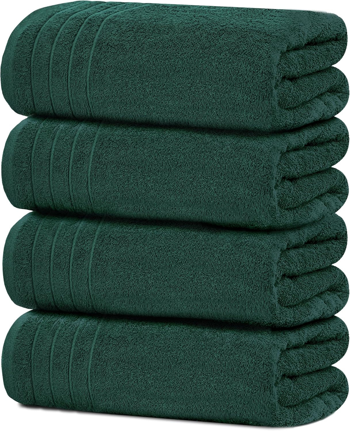 Tens Towels 4 Piece Extra Large Bath Towels 30 x 60 Inches, Burgundy