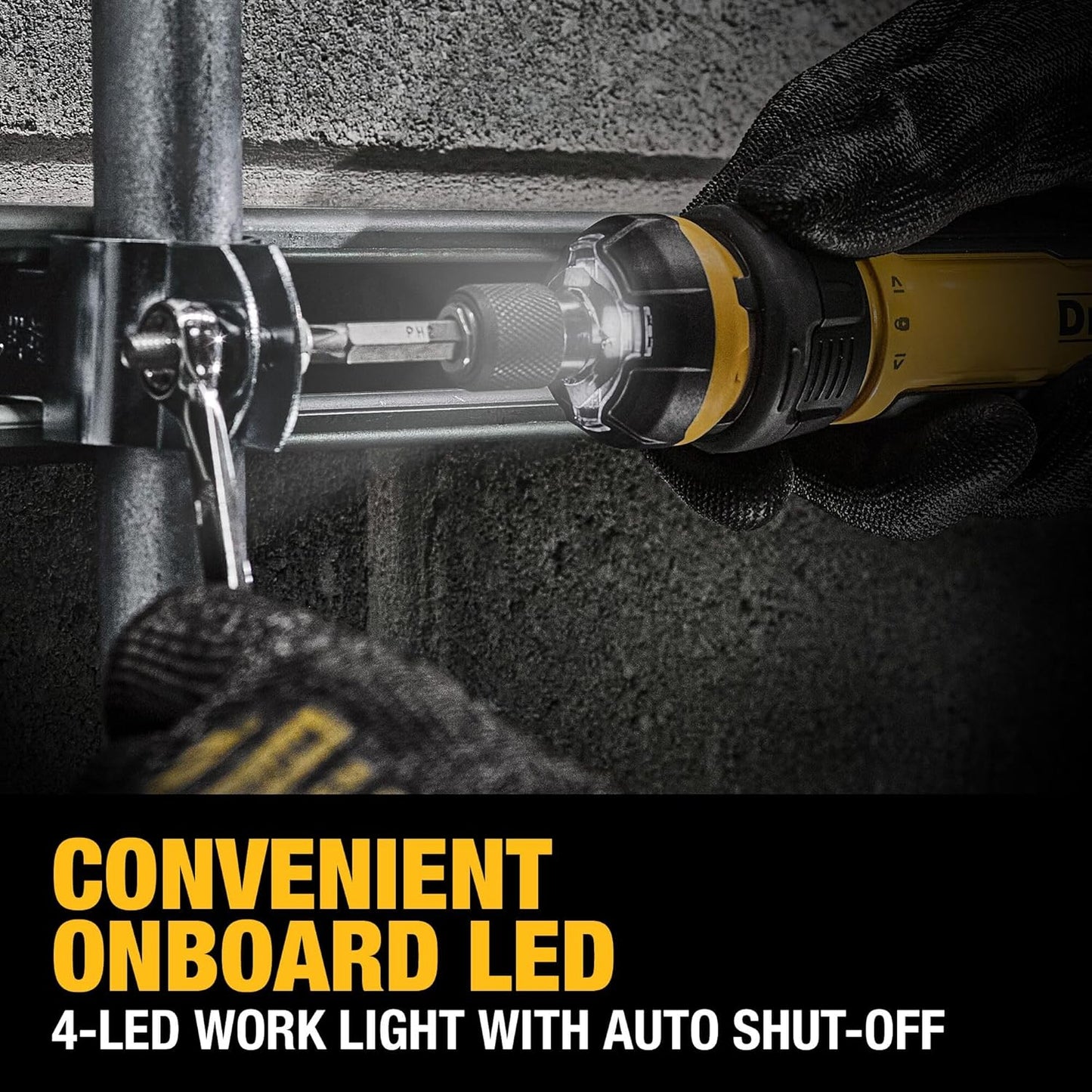 DEWALT Cordless Screwdriver, 4V USB Rechargeable Electric Screwdriver with 12 pcs Screwdriver Bit Set, LED Light, FLEXDRIVE Control, Compact, Ergonomic (DWHT66719)