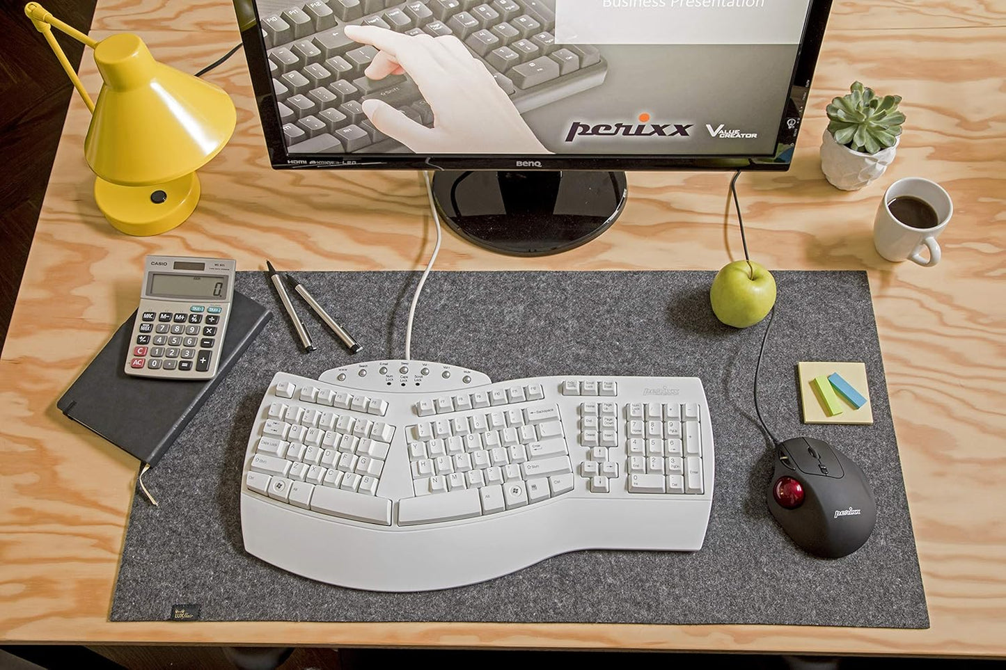 Perixx PERIBOARD-512W Periboard-512 Ergonomic Split Keyboard - Natural Ergonomic Design - White - Bulky Size 19.09"X9.29"X1.73", US English Layout