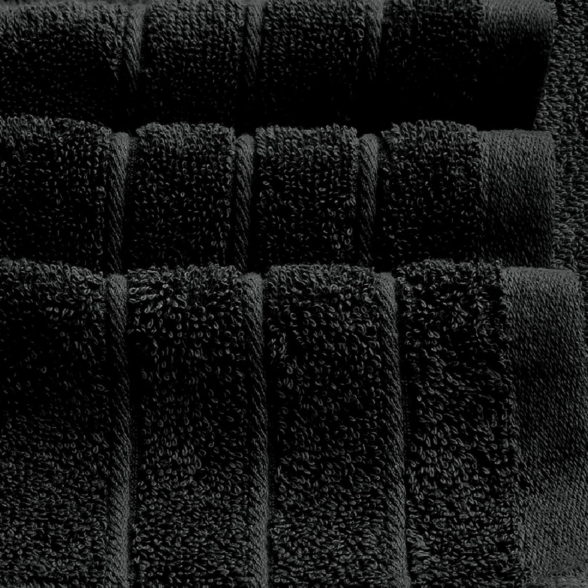 Tens Towels 4 Piece Extra Large Bath Towels 30 x 60 Inches, Black