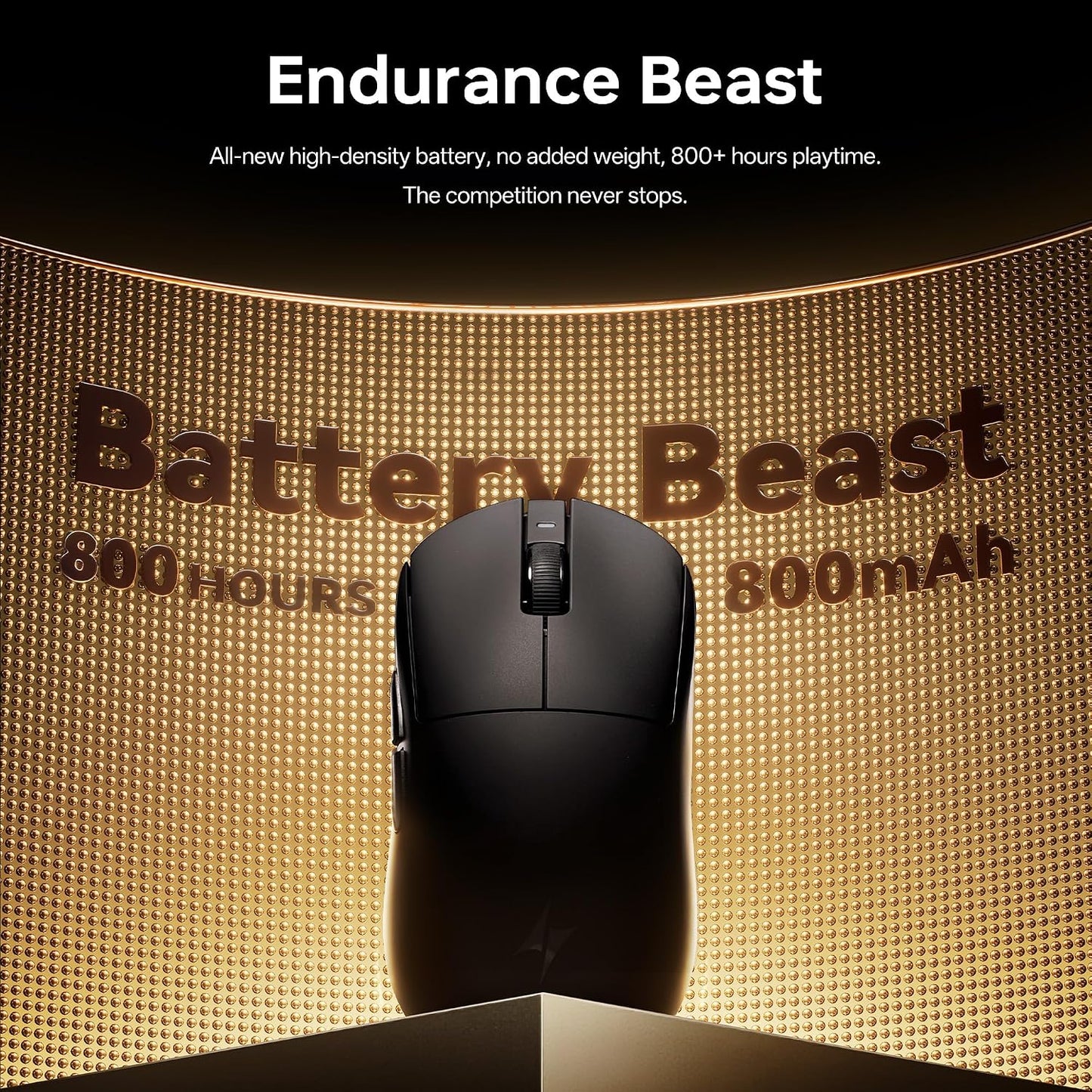 ATK Dragonfly A9 Air Wireless Gaming Mouse, PAW3950 Ultra Sensor, DPI up to 42,000, 47g Lightweight, 8K Polling, 300 Hr Battery Life, All-New Nano Coating, Dual-Mode 2.4G/Wired - Sunset Orange