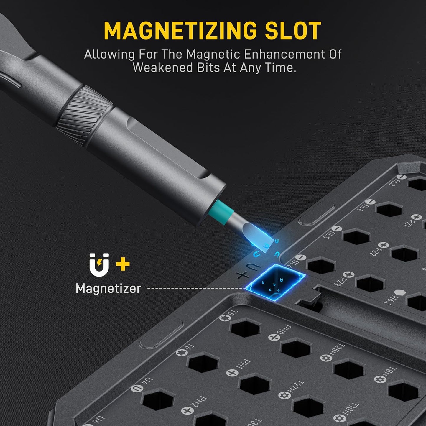 42 in 1 Magnetic Screwdriver Set, Multi Bit Ratcheting Screwdriver Set | with T Handle, Storage Case Repair Tool Kit for Computer, Eyeglass, Bicycles, Watch, Ring Doorbell, Furniture and DIY Man