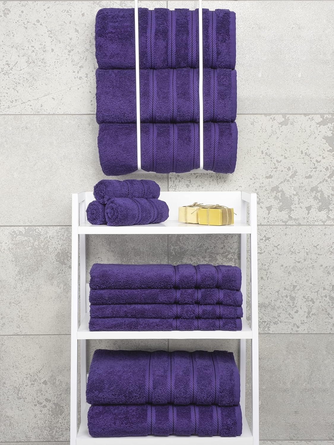 American Soft Linen 100% Cotton Luxury Turkish Towels, 4 PC Bath Towel Set