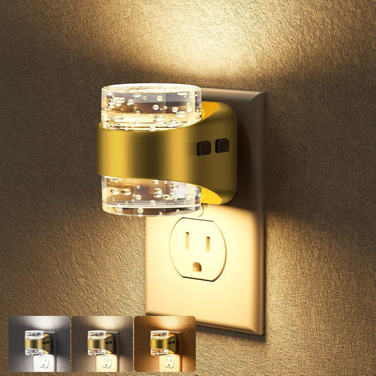 Briignite Night Lights Plug into Wall Dimmable Night Light Bubble Design