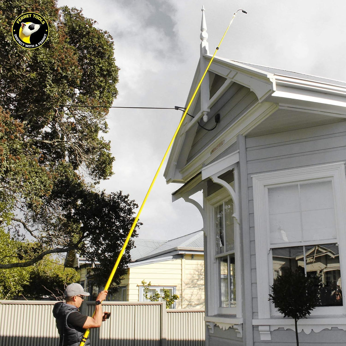 Ferret Plus Wireless Inspection Camera Will See & Reach Where You can’t. Electrical, HVAC, Dryer Vent, Home Inspection, Chimney, Pest Control. 720p Streaming, 1080p onboard Save, Rechargeable, WiFi