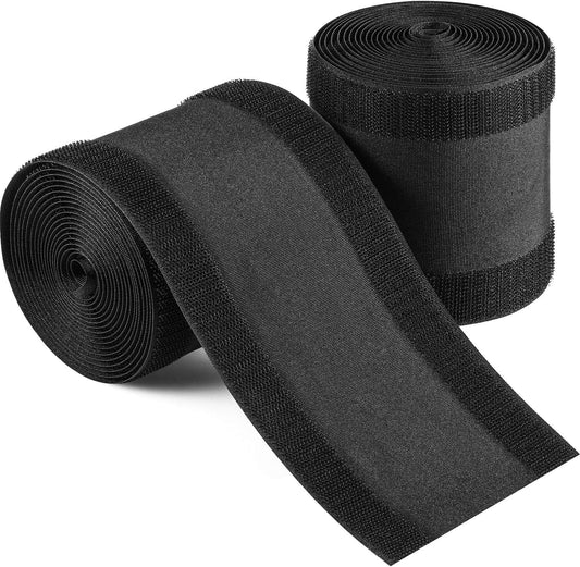 WILLBOND Carpet Cord Cover Cable Protector Floor Cover Cable Protector Management Only for Commercial Office Carpet(19.69 ft,Black)