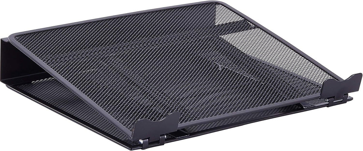 Lorell, LLR80620, Mesh Laptop Stand, 1 Each, Black