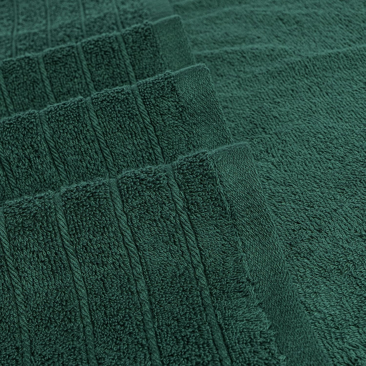 Tens Towels 4 Piece Extra Large Bath Towels 30 x 60 Inches, Hunter Green