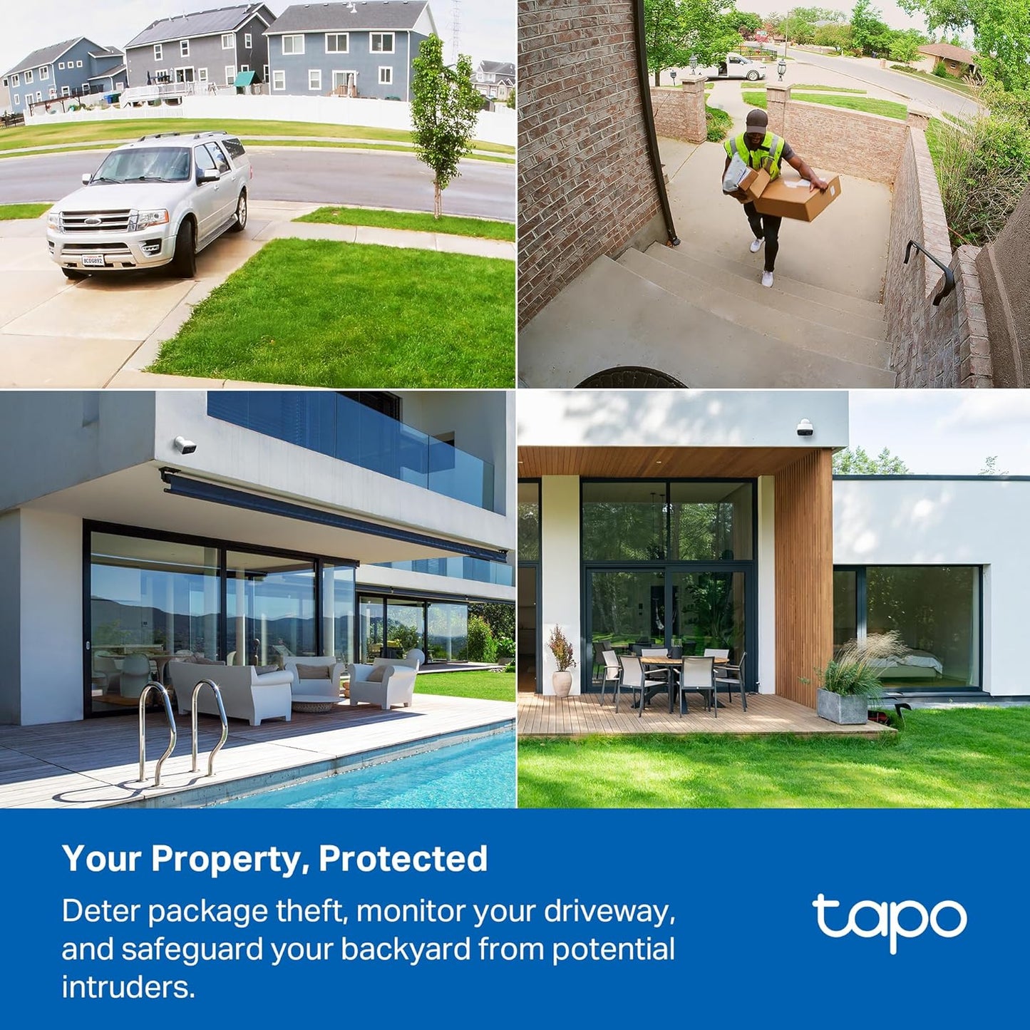 Tapo 1080p Outdoor Wireless Security Camera - Up to 180-Day Battery, Person Detection, Color Night Vision, Subscription-Free Local Storage or Optional Cloud, Works with Alexa & Google Assistant, C400