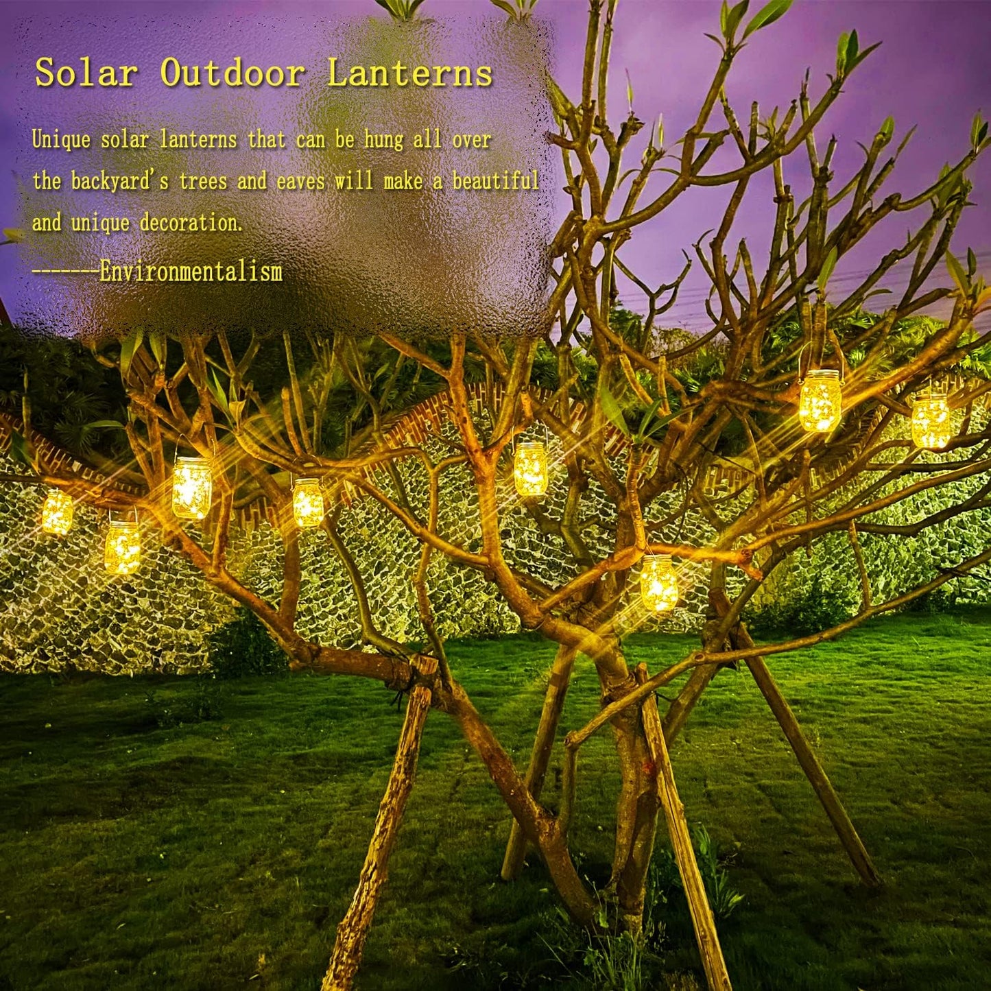 Cooo 12 Pack Gifts for Him Her Solar Lanterns Outdoor Waterproof Upgraded Crystal Glass Solar Mason Jar Lights 30 LED 215% Larger SolarPanel（Just a Little More,Get Double The Delight-Warm White）