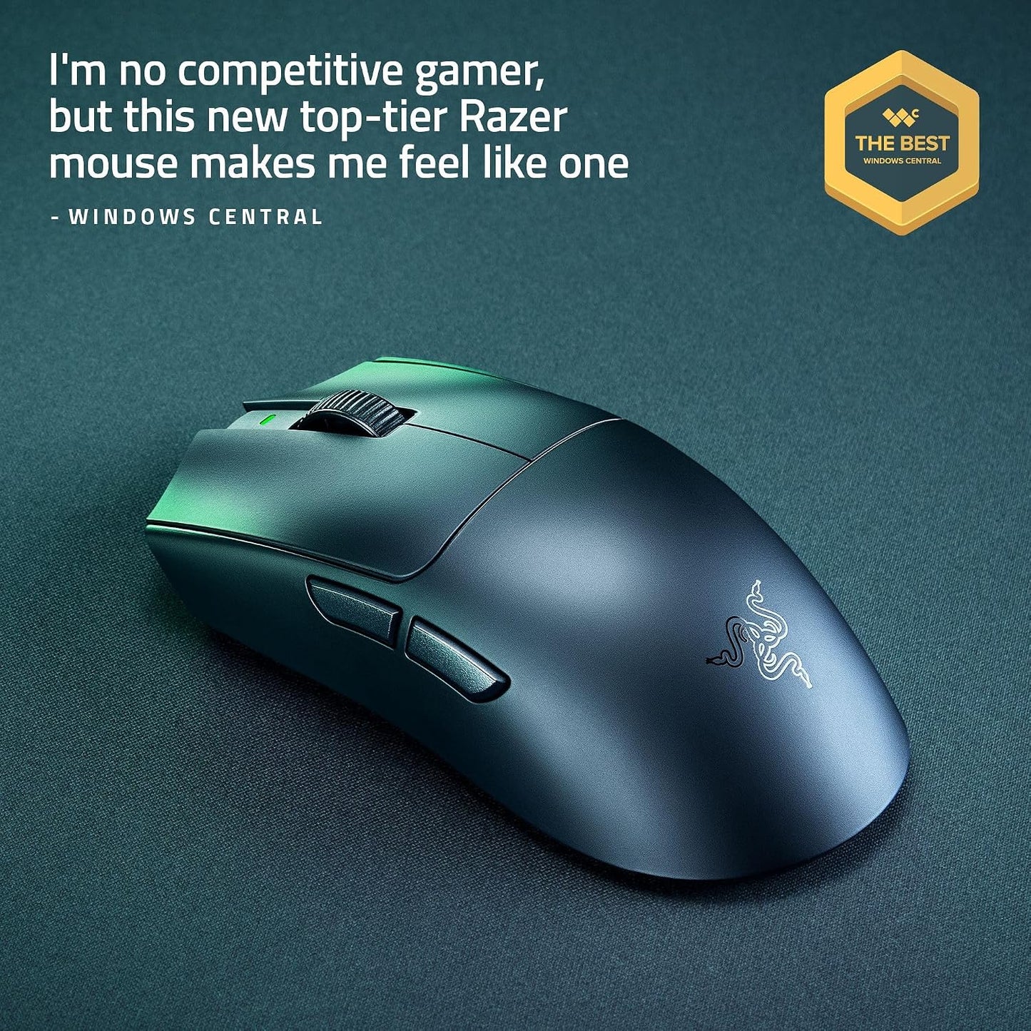 Razer Viper V4 Pro Wireless Esports Gaming Mouse, 49g,180Hr Battery, Black | Ultra Lightweight, 50K DPI Optical Sensor, 8K Polling, Gen-4 Optical Switches, Scroll Wheel, USB-C Charging, for PC & Mac
