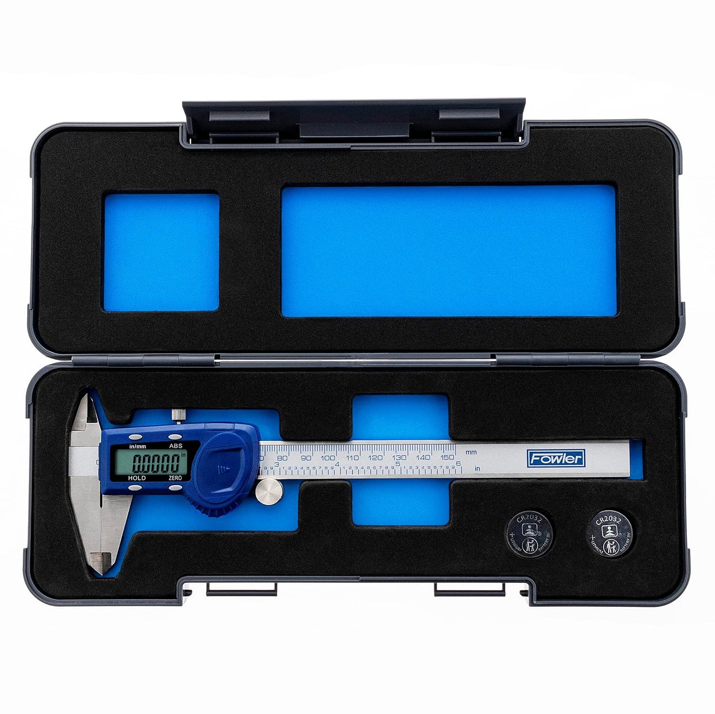 Fowler 54-101-150-2, Xtra-Value Cal Digital Caliper With 0-6"/150MM Measuring Range,Blue