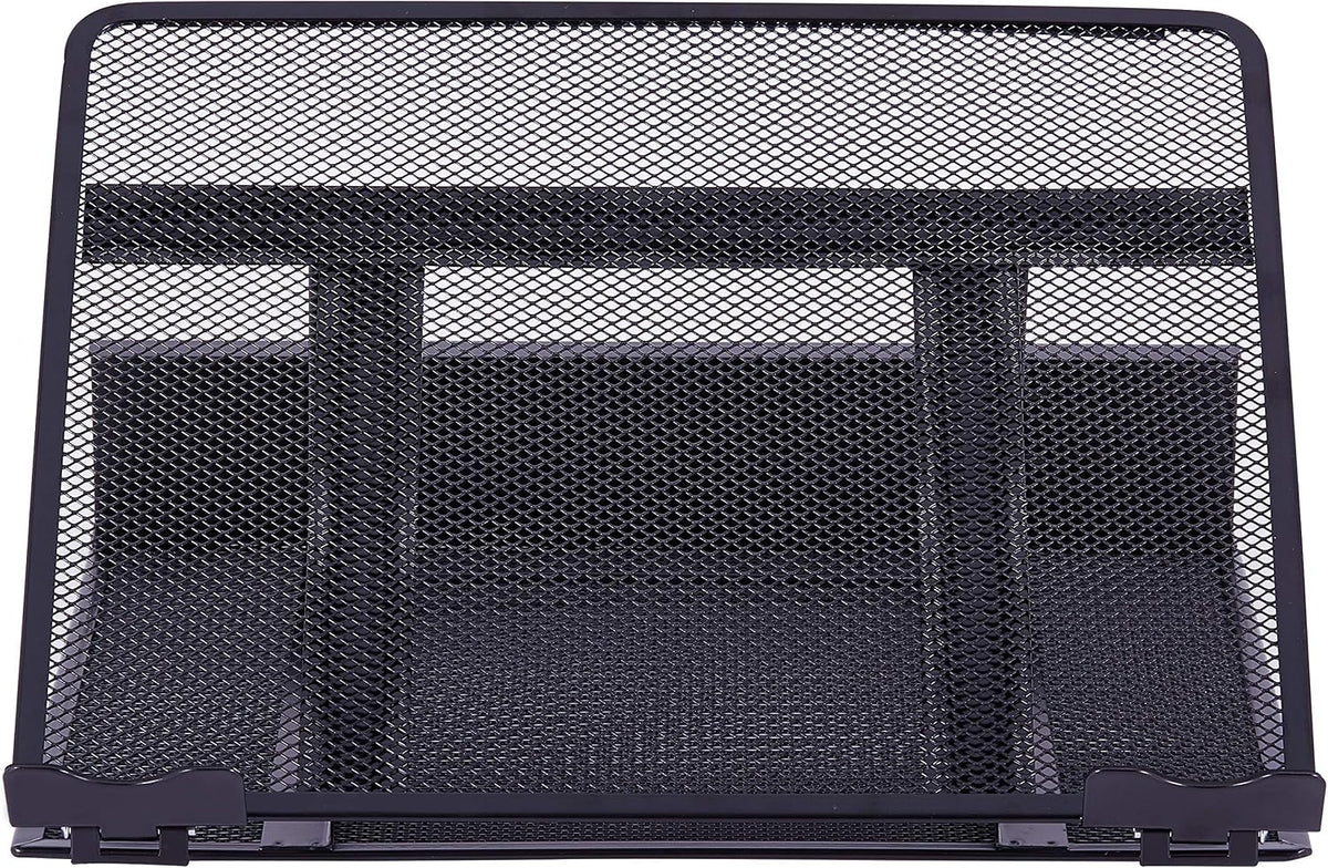 Lorell, LLR80620, Mesh Laptop Stand, 1 Each, Black